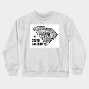 South Carolina Map Crewneck Sweatshirt